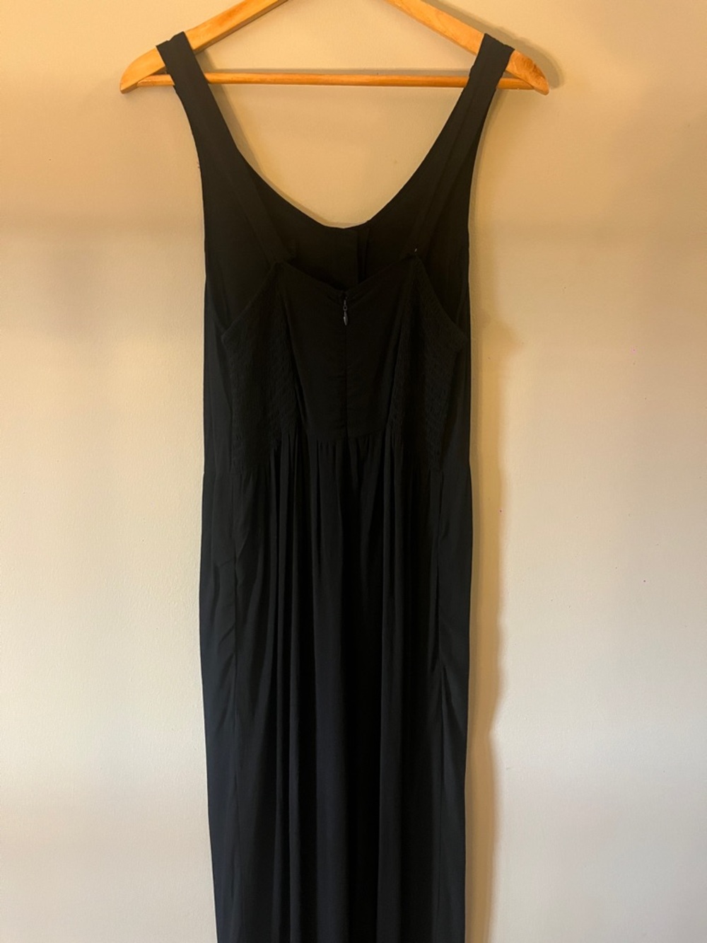 Madewell Black Maxi Dress with Button-Front Bodice - Picture 3 of 7
